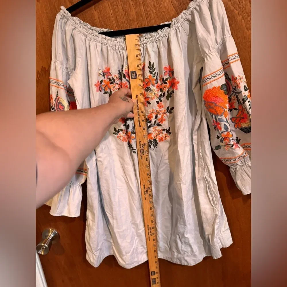 Free People Fleur Du Jour Off-The-Shoulder Mini Dress size  L